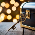 A mysterious key unlocking a hidden treasure chest